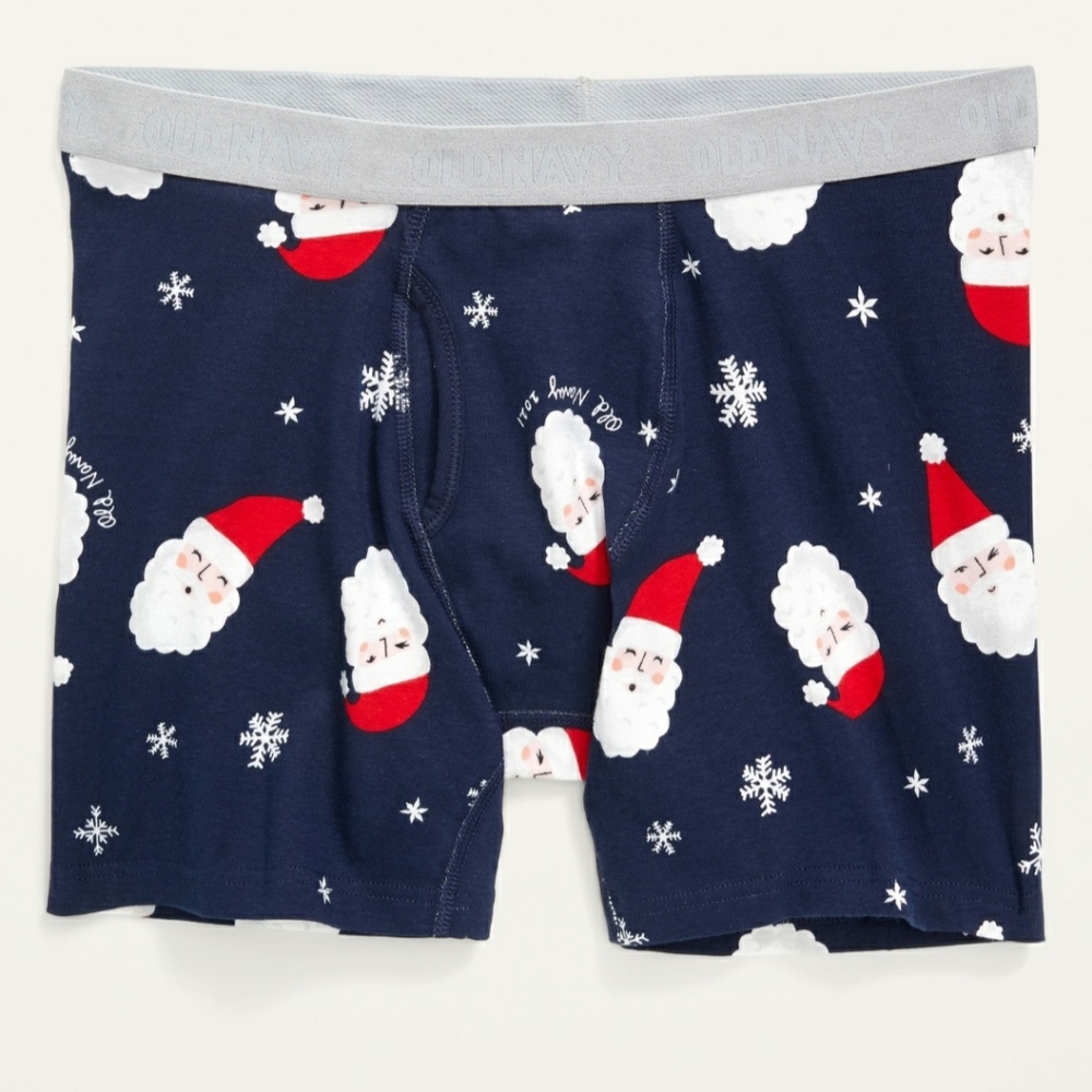NWT'S Men's Santa Fitted Boxers S, M & L